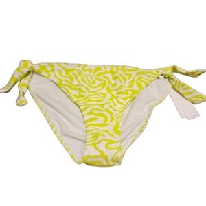 Salt + Cove Yellow and White Bikini Bottom